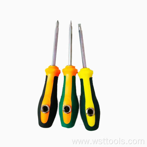 Magnetic screwdriver tool with Reversible Dual End Shaft